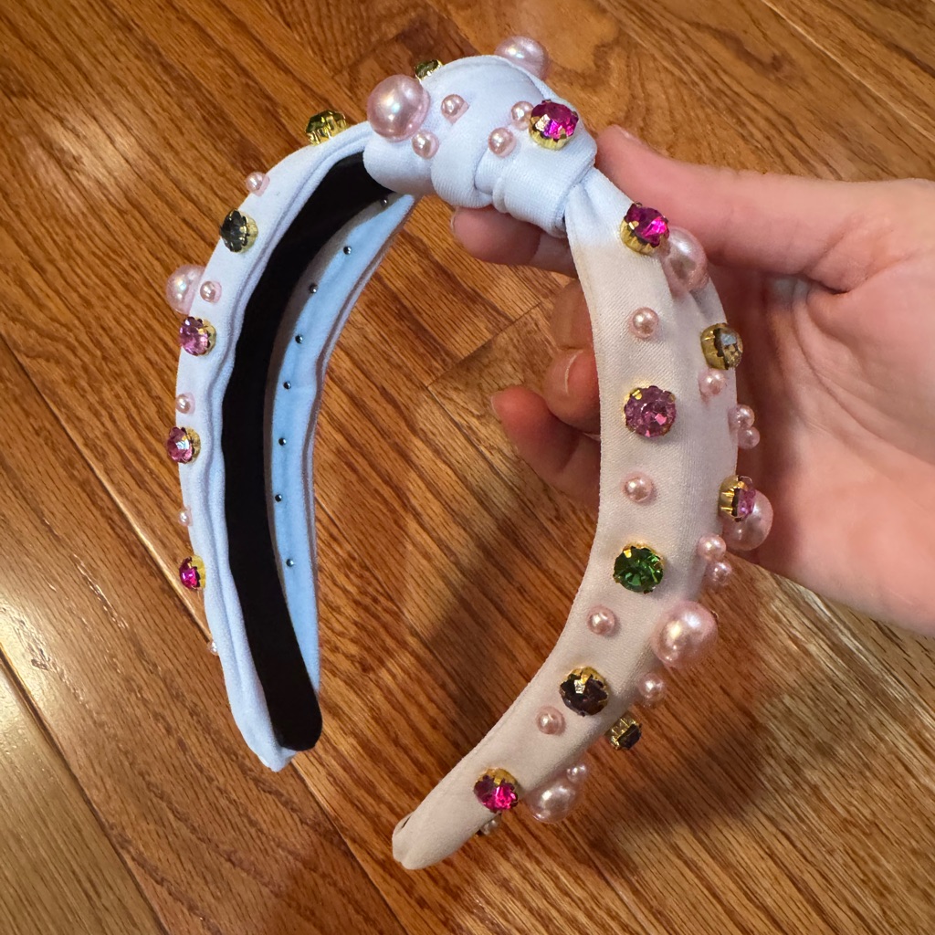Elegant Pearl And Gemstone Headband